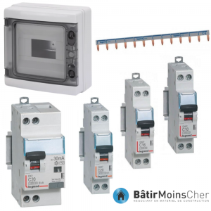 Tableau étanche avec inter différentiel et 3 disjoncteurs