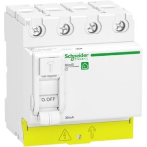 Interr différentiel Schneider Resi9 XP tétrapolaire 40A type A 30mA - R9PRA440