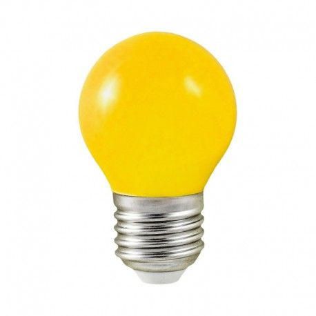 Ampoule LED E27 Couleur Bulb G45 1W Jaune 