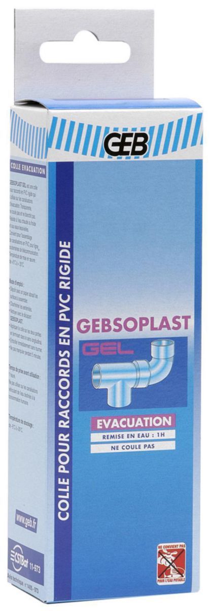 Colle PVC rigide, Gebsoplast Gel, GEB, Colle, Mastic, Colle PVC rigide, Gebsoplast Gel