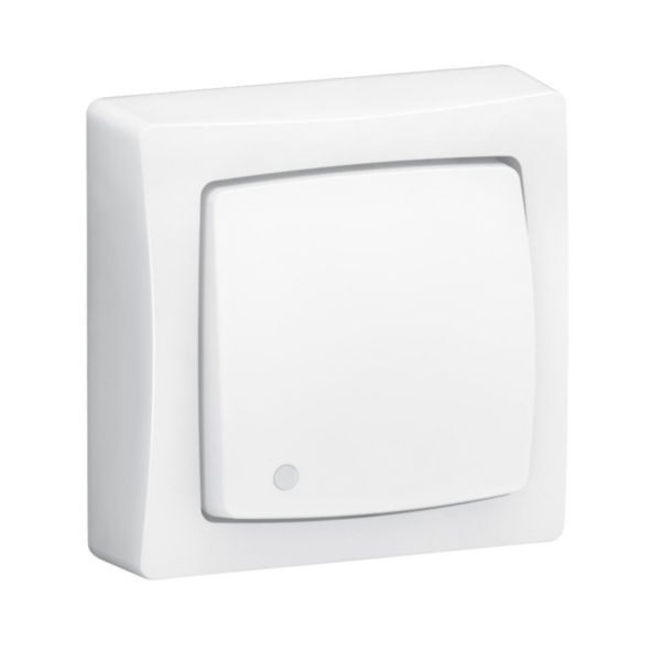 Interrupteur lumineux, va-et-vient ou poussoir Saillie blanc de chez Legrand- 086001L