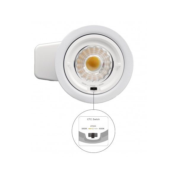 Spot LED Blanc encastrable IP65 RT2012 7W CCT - 230V