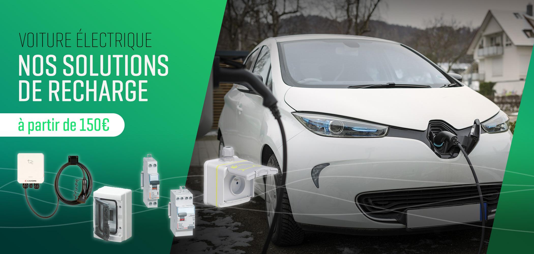 Borne de recharge voiture électrique - pack prise Green'up Access